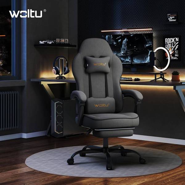 Gaming Stuhl Cornelia Schwarz - Grau