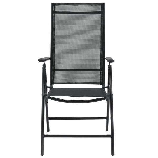 Gartengarnitur Milano 5-teilig Grau - Metall - 80 x 74 x 80 cm