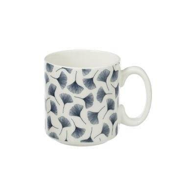 Set mit 4 Tassen auf Metallständer JAPAN Porzellan - 12 x 32 x 12 cm