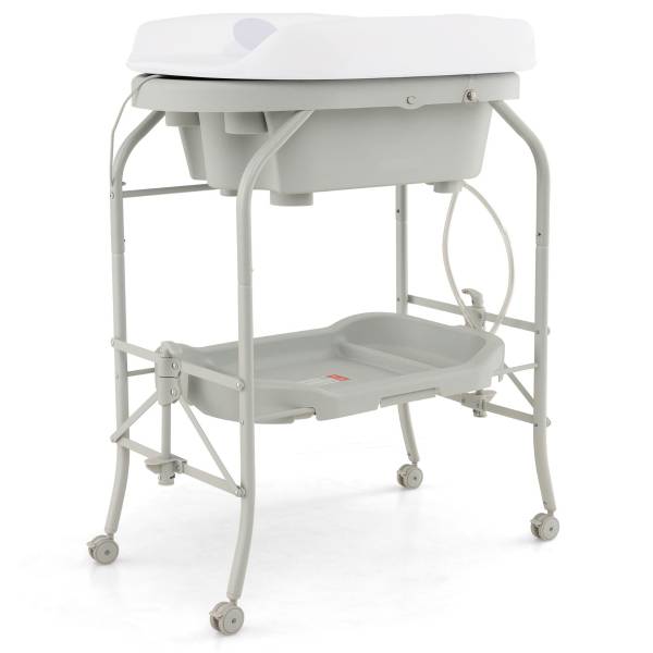 Klappbarer Wickeltisch AC10011EU-HS Hellgrau