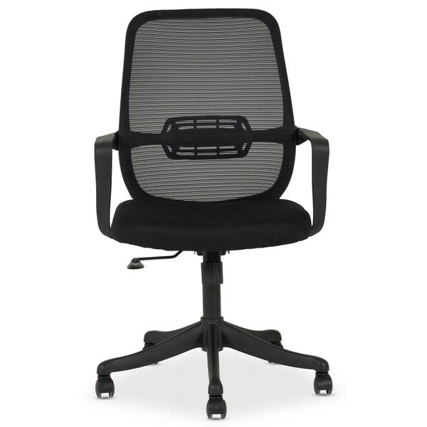 Chaise de bureau ergonomique MOLLIS Noir - Textile - 63 x 98 x 63 cm