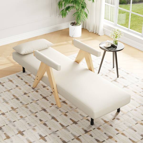 Schlafsessel LEINNatur Ⅰ Braun - Leinen - 60 x 87 x 64 cm