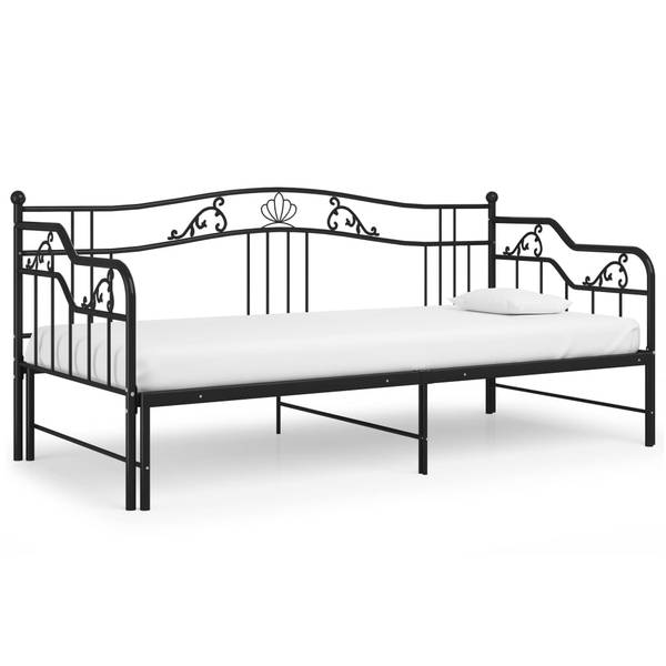 SchlafsofaGestell M669101 Schwarz - Metall - 206 x 92 x 185 cm