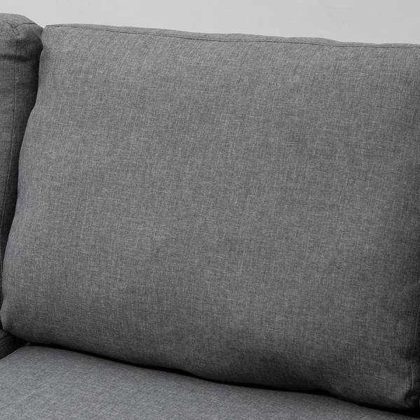 Canapé d'angle 839-230V01 Gris - Lin - Tissu - 146 x 85 x 212 cm