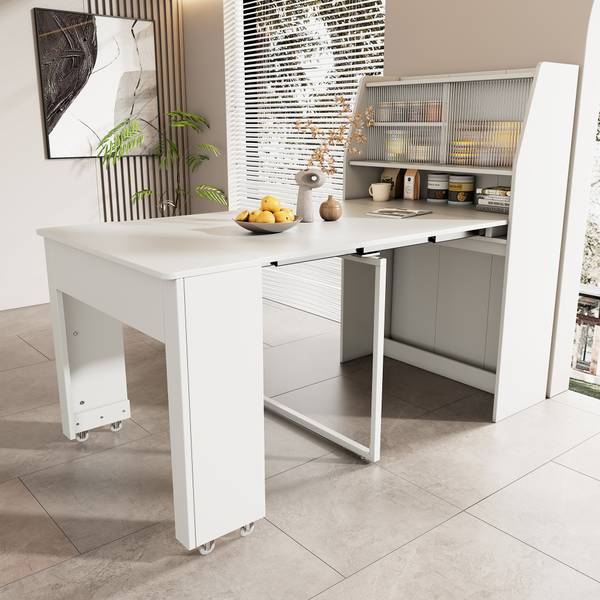 Esstisch BB1804 Weiß - Holzwerkstoff - 80 x 76 x 133 cm