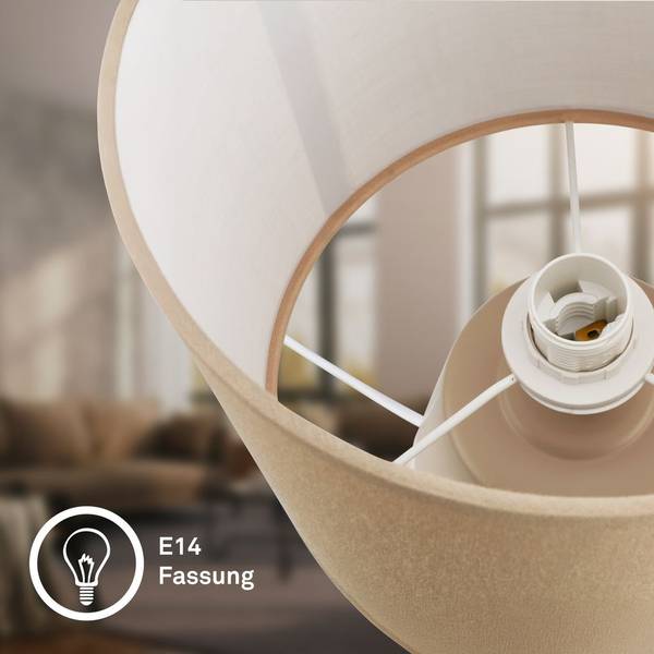 Tischlampen Linda 7701011 Beige