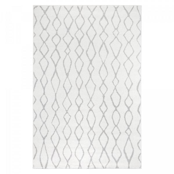 Tapis salon SPATA 160x235 tissé blanc Blanc - Textile - 160 x 1 x 235 cm