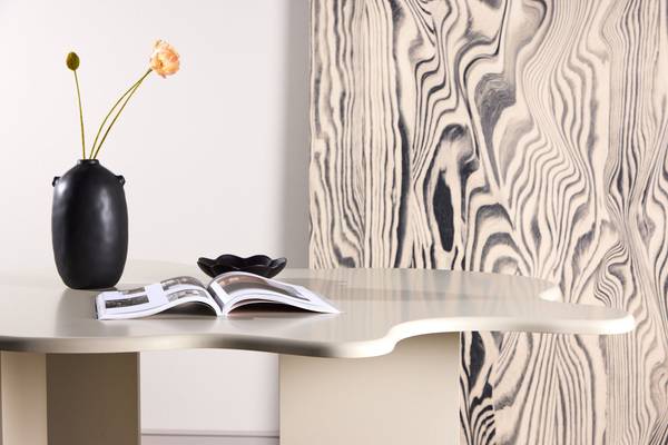 Esstisch Flower Beige - Holzwerkstoff - 190 x 76 x 123 cm