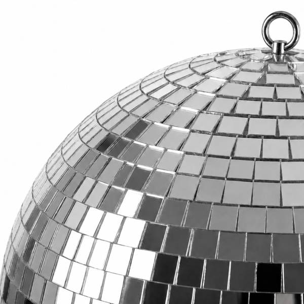 Discokugel mit Motor & Licht 40 x 40 cm