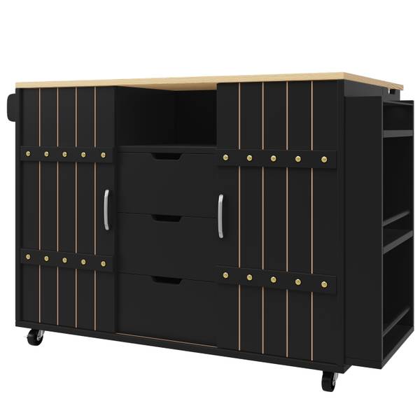 Kücheninsel BB8052 Schwarz