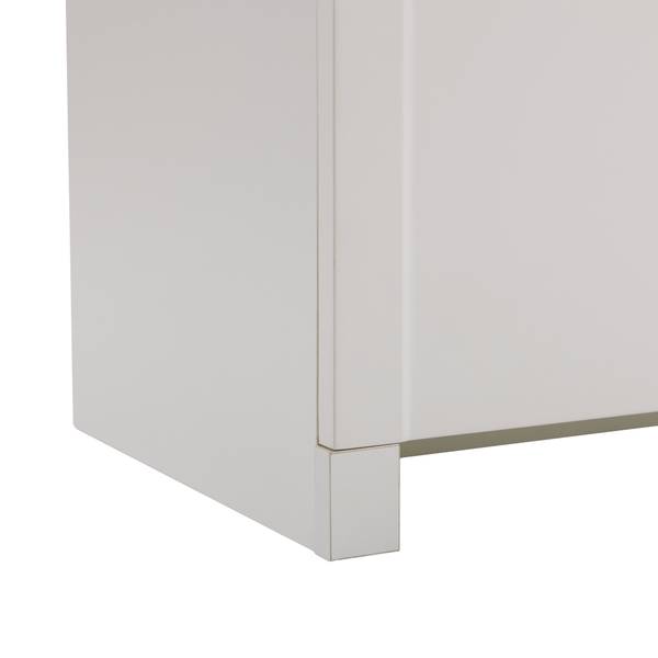 Zijkastje ArcLucy Ⅱ wit - plaatmateriaal op houtbasis - 80 x 80 x 40 cm