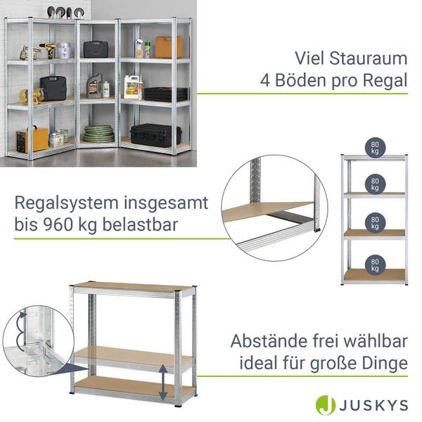 Regalsystem Easy (3er Set) Silber