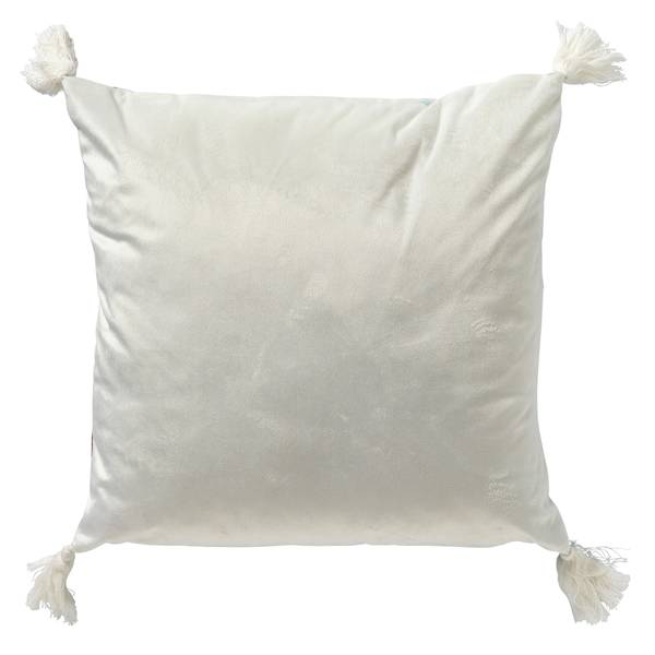 Housse de coussin Bahamas Blanc - Textile - 45 x 45 x 10 cm