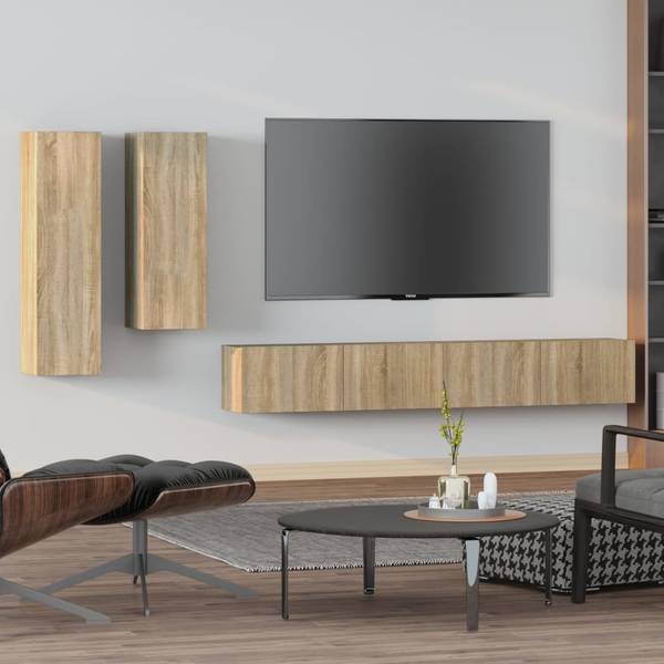 TV-Schrank 4er Set D179 Eiche Sonoma Dekor