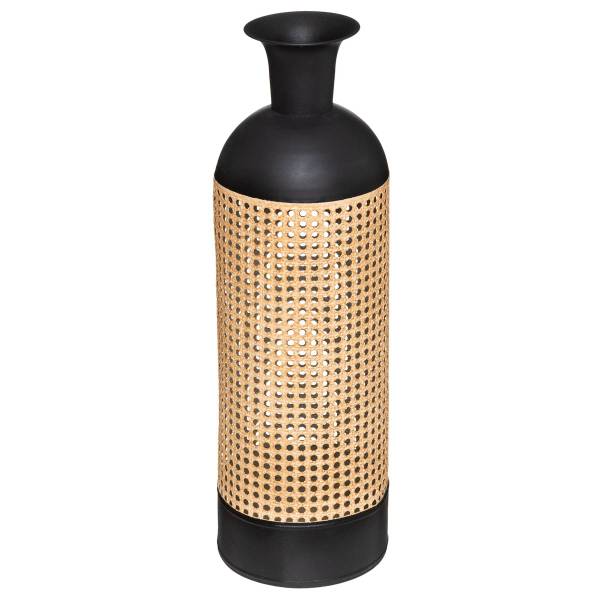 Vase ARBELA Schwarz - Metall - 18 x 60 x 18 cm