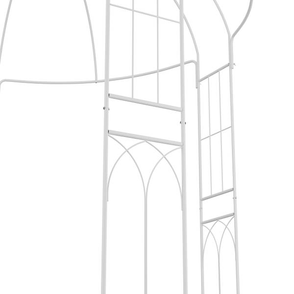 Rosenpavillon Metall Weiß - Stahl - 211 x 269 x 211 cm