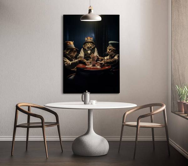 Leinwandbild Poker Night II 40 x 60 cm