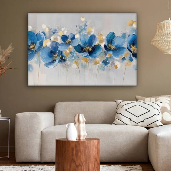 TABLEAU SUR TOILE Fleurs 150 x 100 cm