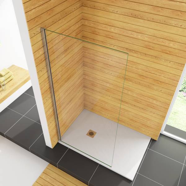 NANO Duschabtrennung Duschwand Sicherheitsglas - 80 x 200 x 1 cm