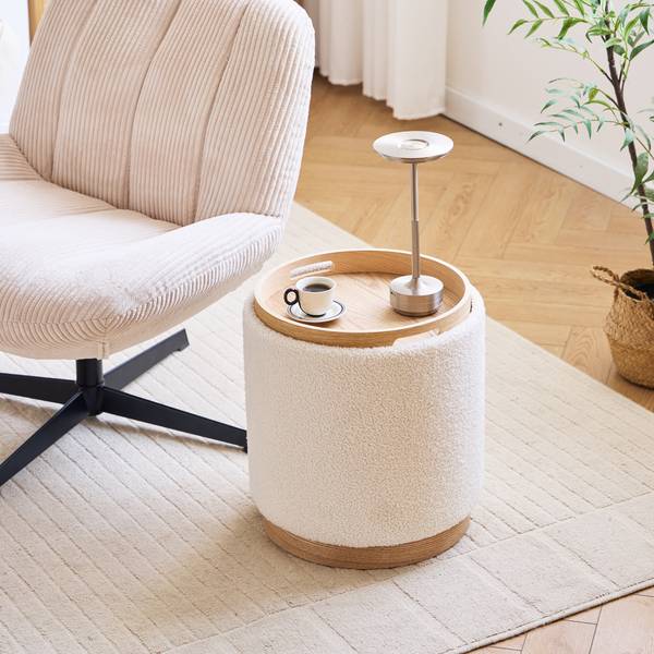 Hocker KEMI Weiß