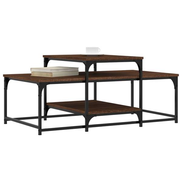 Couchtisch D772 Eiche Schwarzbraun Dekor