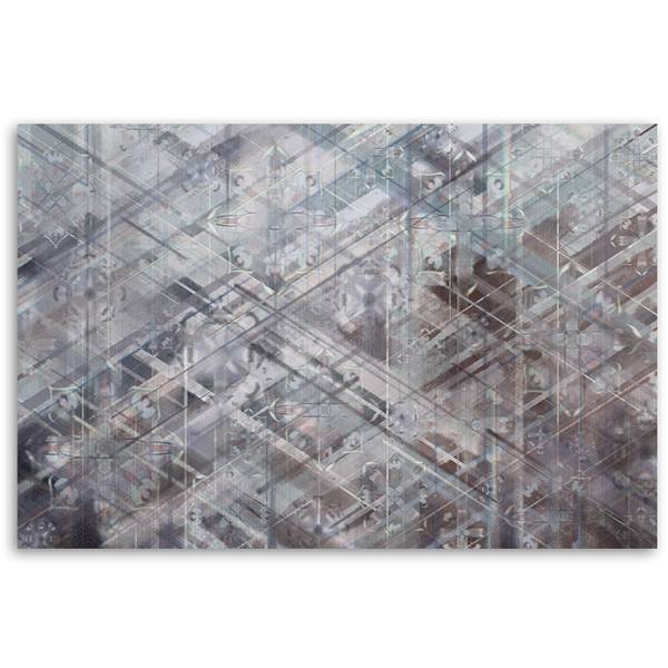 Tableau déco formes géométriques 120 x 80 cm