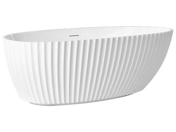 Freistehende Badewannen TEFE Weiß - Textil - 78 x 58 x 170 cm