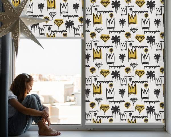 Verdunkelungsrollo GRAPHIFLOR 60 x 140 cm