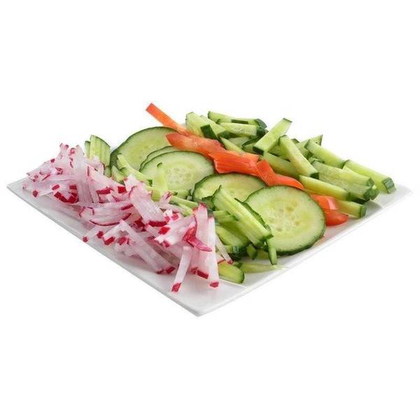 Gemüse- und Obstschneider 130485 Weiß - Kunststoff - 13 x 4 x 36 cm