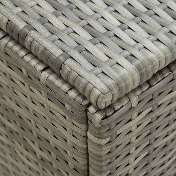 Boîte de rangement de jardin 299772 Gris - Acier - 180 x 70 x 90 cm