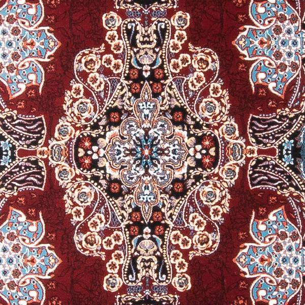 Orientteppich Nika Rot - Naturfaser - 150 x 1 x 150 cm