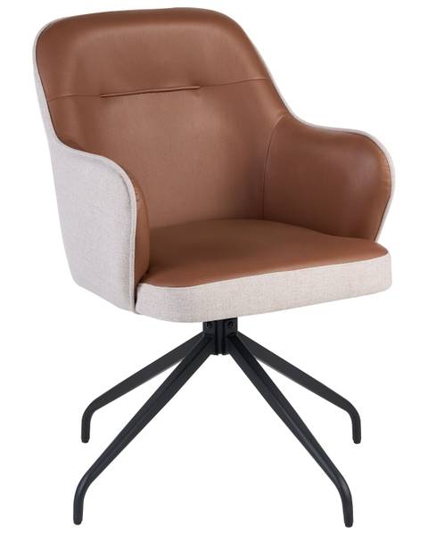 Esszimmerstuhl STOWE Beige - Schwarz - Braun