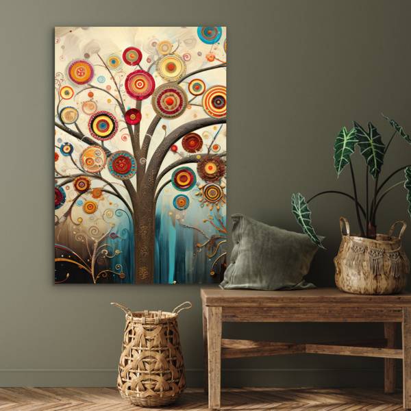 METALLBILD Baum 60 x 90 cm