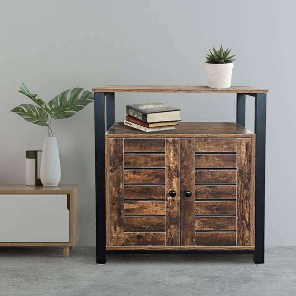 Wandschrank JUNZIJ03 Braun - Holzverbundwerkstoff - 71 x 78 x 31 cm
