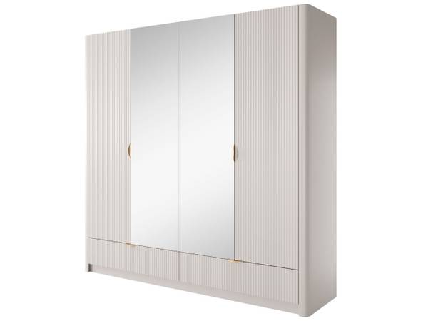 Drehtürenschrank LATINA Beige - ABS - 213 x 209 x 55 cm