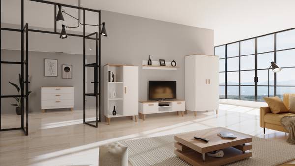 TV-Schrank Denver Weiß