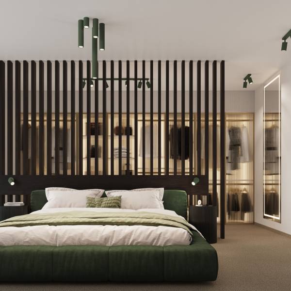 Deckenleuchte Karbon Grün