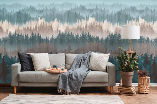 Fototapete 391811-GU Blau - Fleece - 159 x 280 x 1 cm