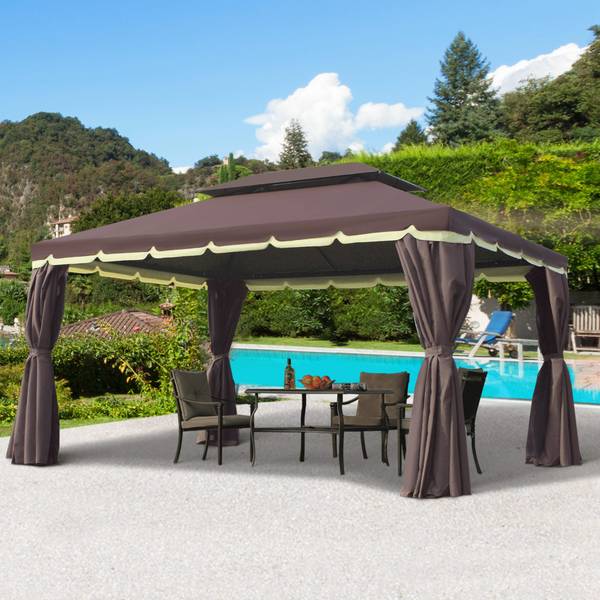 Gartenpavillon 01-0879 Metall - 290 x 280 x 390 cm