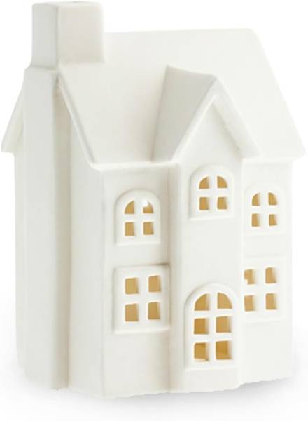 Dekohaus BYN Nr.2 Weiß - Keramik - 9 x 14 x 10 cm