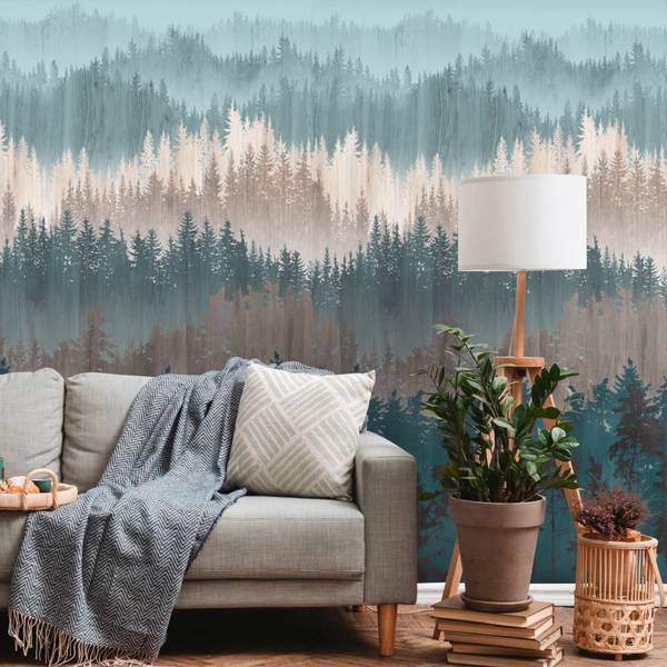 Fototapete 391811-GU Blau - Fleece - 159 x 280 x 1 cm