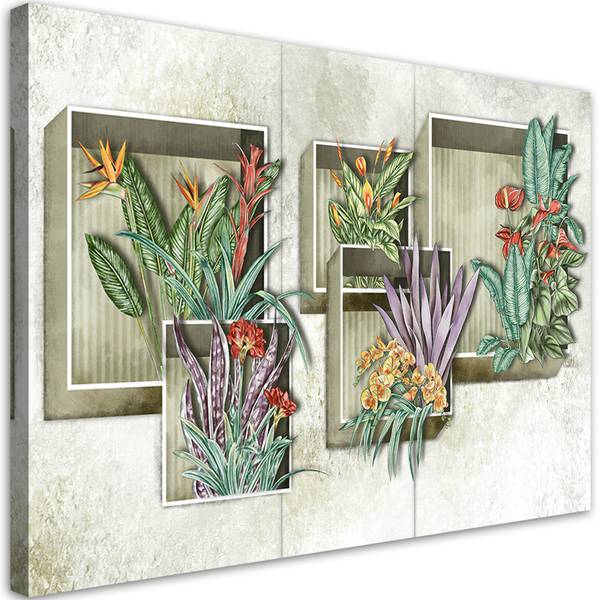 Wandbild Pflanzen 120 x 80 cm