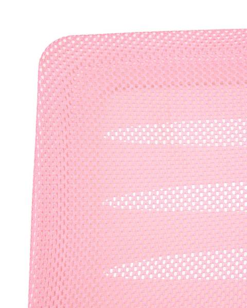 Bureaustoel RADIANT roze - wit - textiel - 58 x 88 x 58 cm