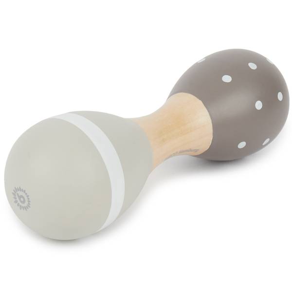 Baby Holzrassel Reh 2er Set, 19 cm Braun