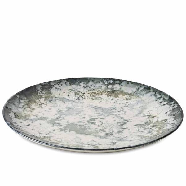 Serviesset 6 Personen 18-delig FINGO groen - wit - porselein - 28 x 4 x 28 cm