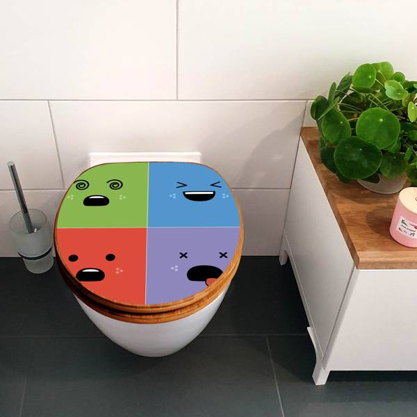 WC-Sitz mit Absenkautomatik Neun Keinena Bambus - Holzwerkstoff - 38 x 5 x 49 cm