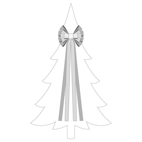 Weihnachtsschleife SANTA LILA Rot