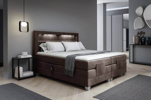 Boxspringbett ASPERO Braun