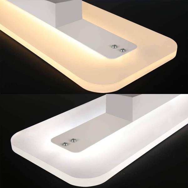 LED Plafondlamp qGgdN wit - kunststof - 15 x 5 x 60 cm