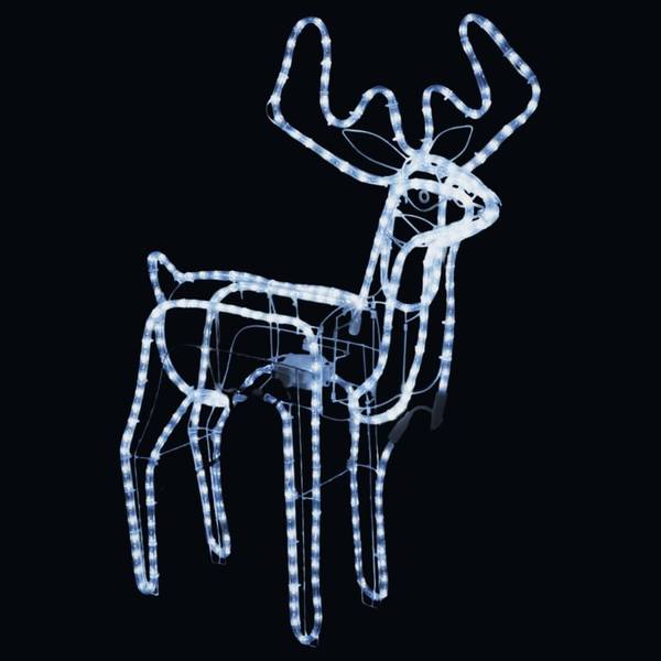 Weihnachtsbeleuchtung 3154322 3er Set Weiß - Metall - Kunststoff - 42 x 87 x 76 cm